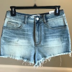*NWT* PINK High Waisted Cut Off Jean Shorts SZ 8